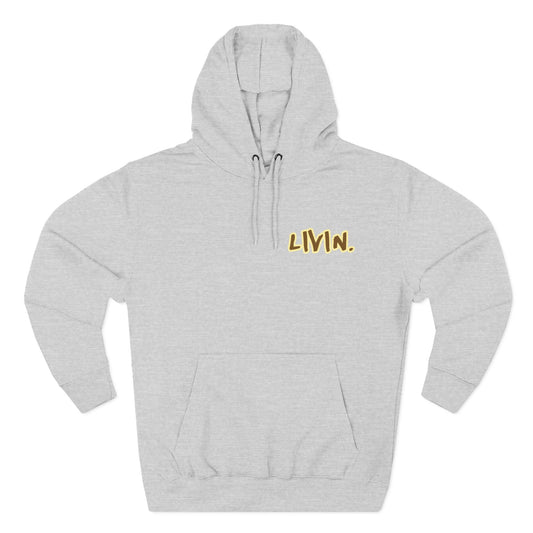 Cozy Graphic Hoodie with 'LIVIN' Design | Perfect for Casual Wear, Gift for Friends, Street Style Inspired, Fall Fashion, Unisex Hoodie