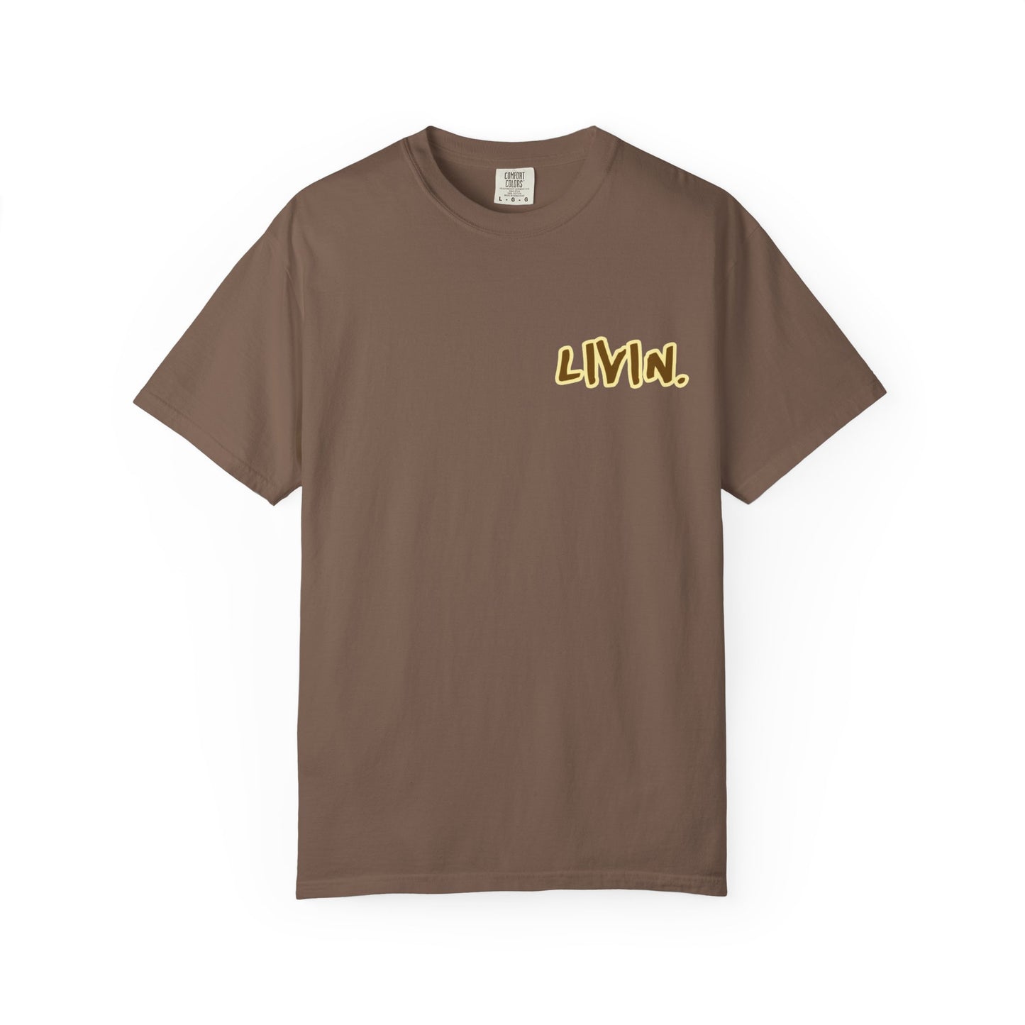 Garment-Dyed T-Shirt, Casual Vibe, Unisex Fashion, Trendy Tee for Everyday Wear, Perfect for Gifts, Chill Vibes, LIVIN.