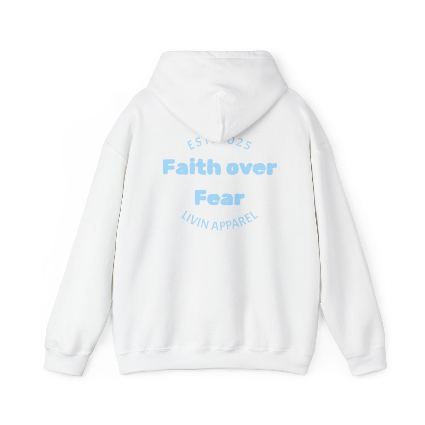 Faith over Fear Unisex Hooded Sweatshirt | Comfortable Everyday Wear | Inspirational Gift | Perfect for All Occasions