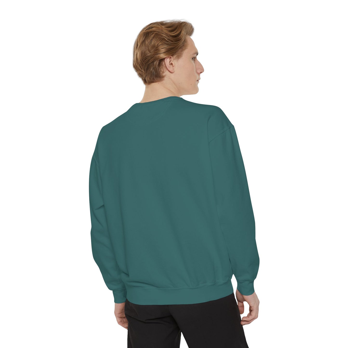 Casual Sweatshirt - 'LIVIN' Garment-Dyed Comfort for Every Day, Perfect for Weekends, Cozy Layering, Gift for Friends, Relaxed Vibe