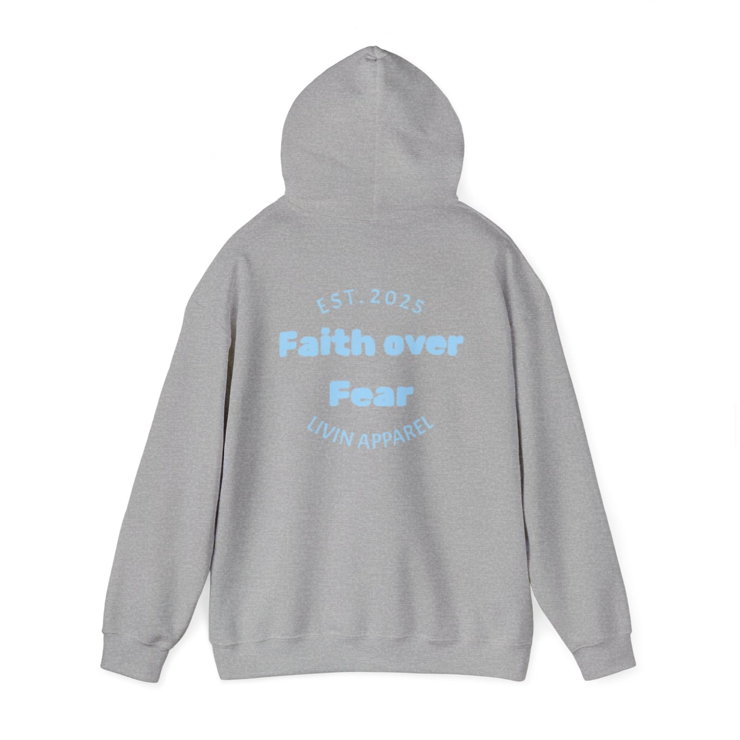 Faith over Fear Unisex Hooded Sweatshirt | Comfortable Everyday Wear | Inspirational Gift | Perfect for All Occasions