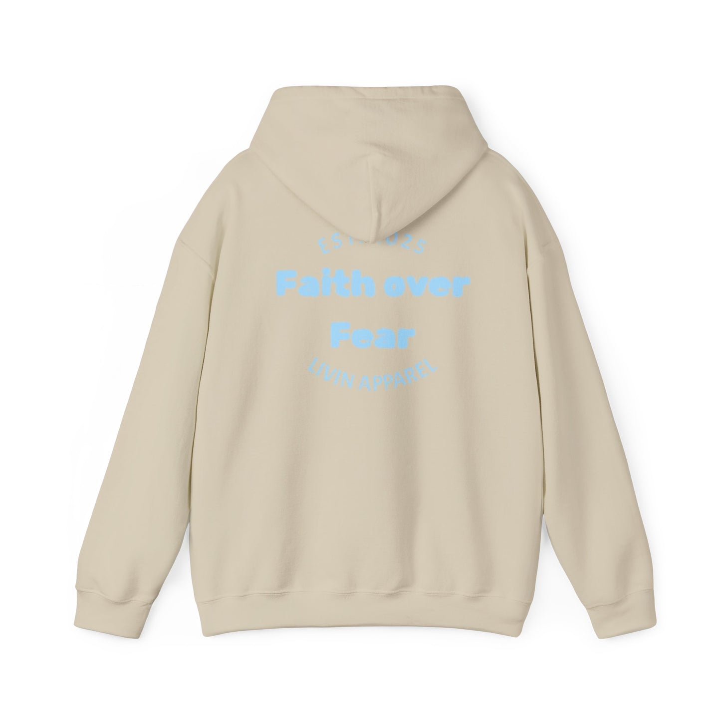 Faith over Fear Unisex Hooded Sweatshirt | Comfortable Everyday Wear | Inspirational Gift | Perfect for All Occasions