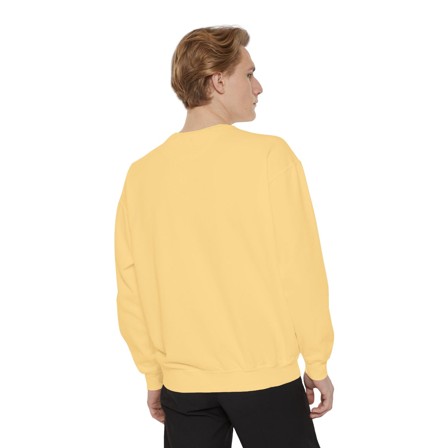 Casual Sweatshirt - 'LIVIN' Garment-Dyed Comfort for Every Day, Perfect for Weekends, Cozy Layering, Gift for Friends, Relaxed Vibe