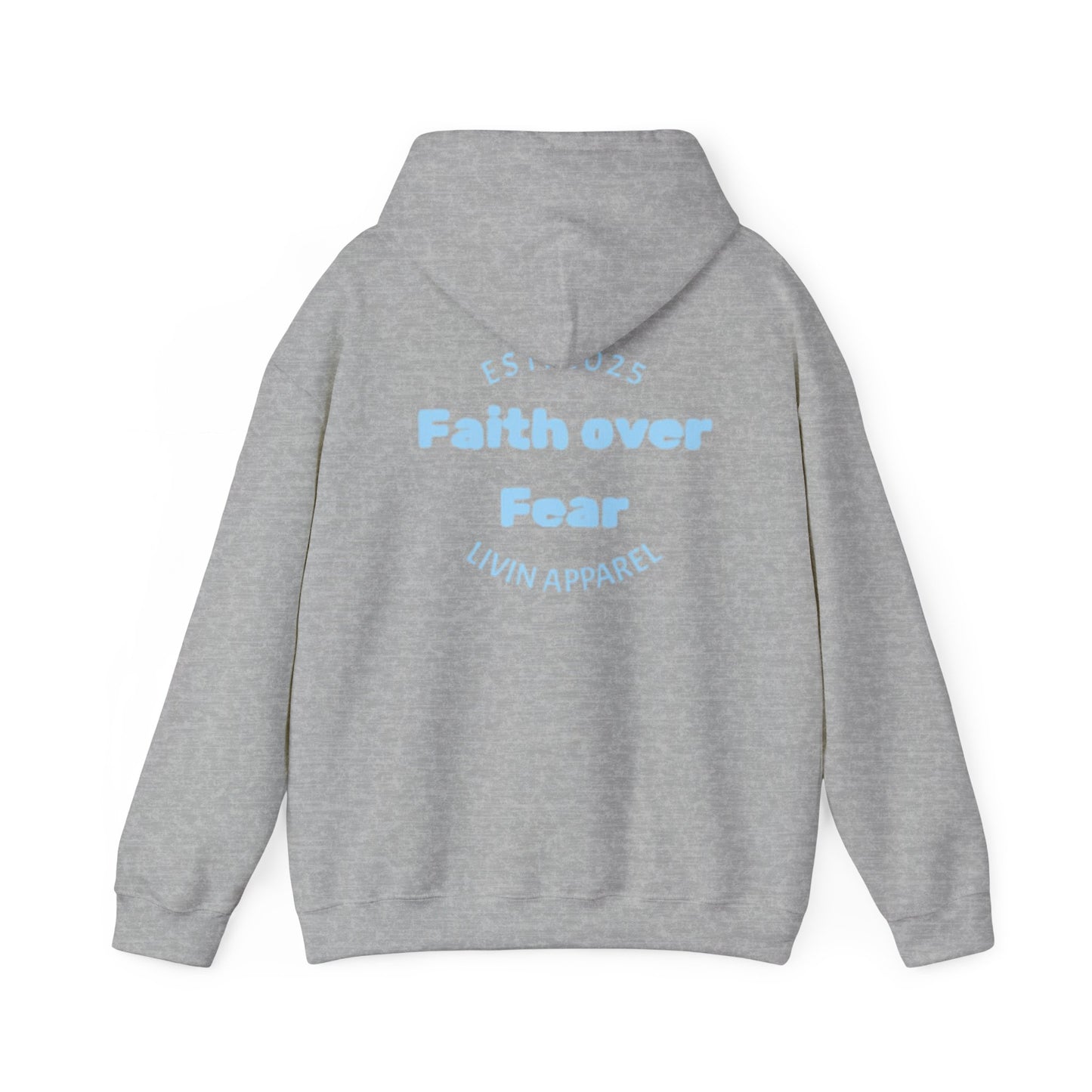 Faith over Fear Unisex Hooded Sweatshirt | Comfortable Everyday Wear | Inspirational Gift | Perfect for All Occasions