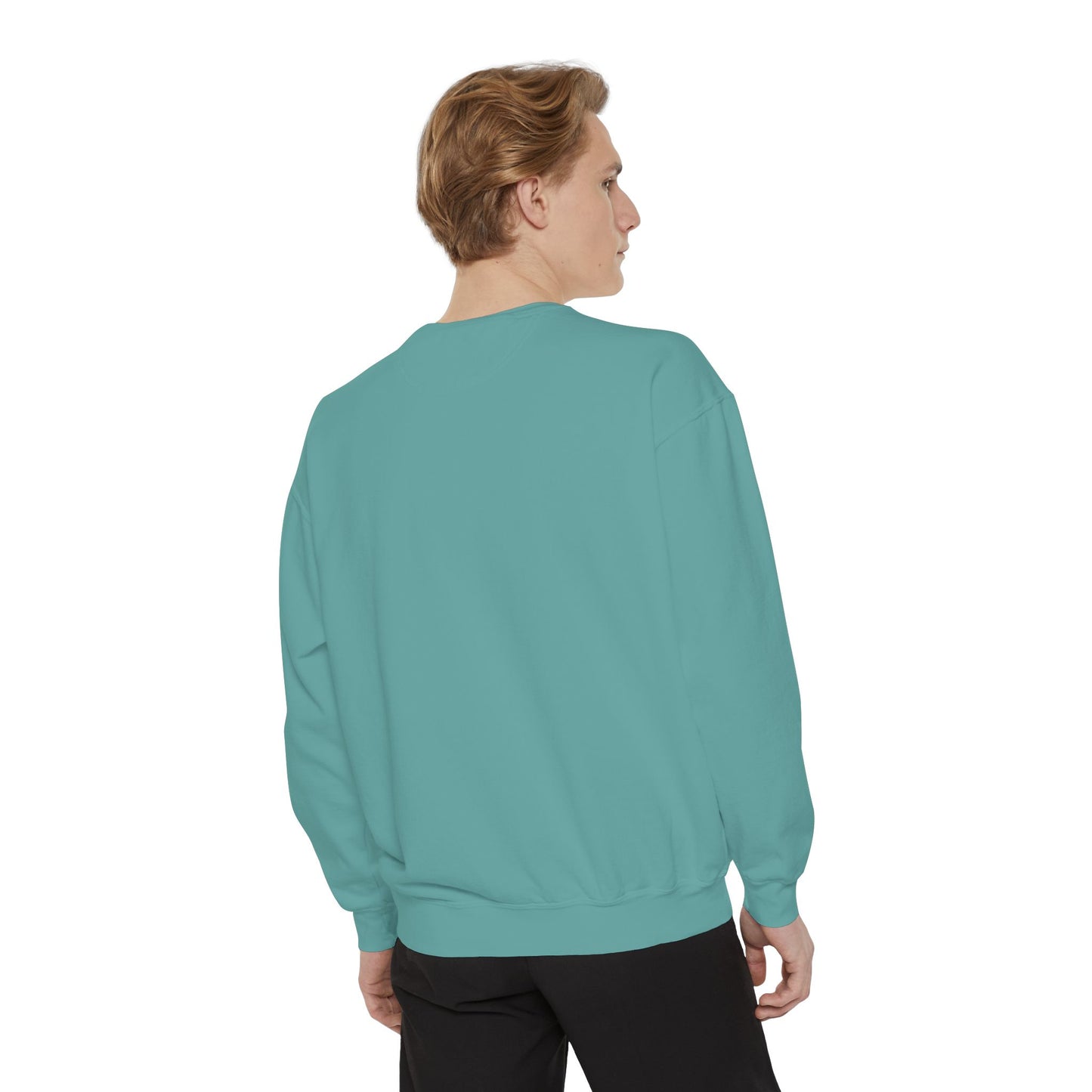 Casual Sweatshirt - 'LIVIN' Garment-Dyed Comfort for Every Day, Perfect for Weekends, Cozy Layering, Gift for Friends, Relaxed Vibe