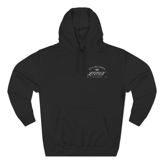 Three-Panel Fleece Hoodie, Cozy Streetwear, Perfect for Drivers, Race Fans, Casual Gifting, Graphic Hoodie, Year-Round Comfort