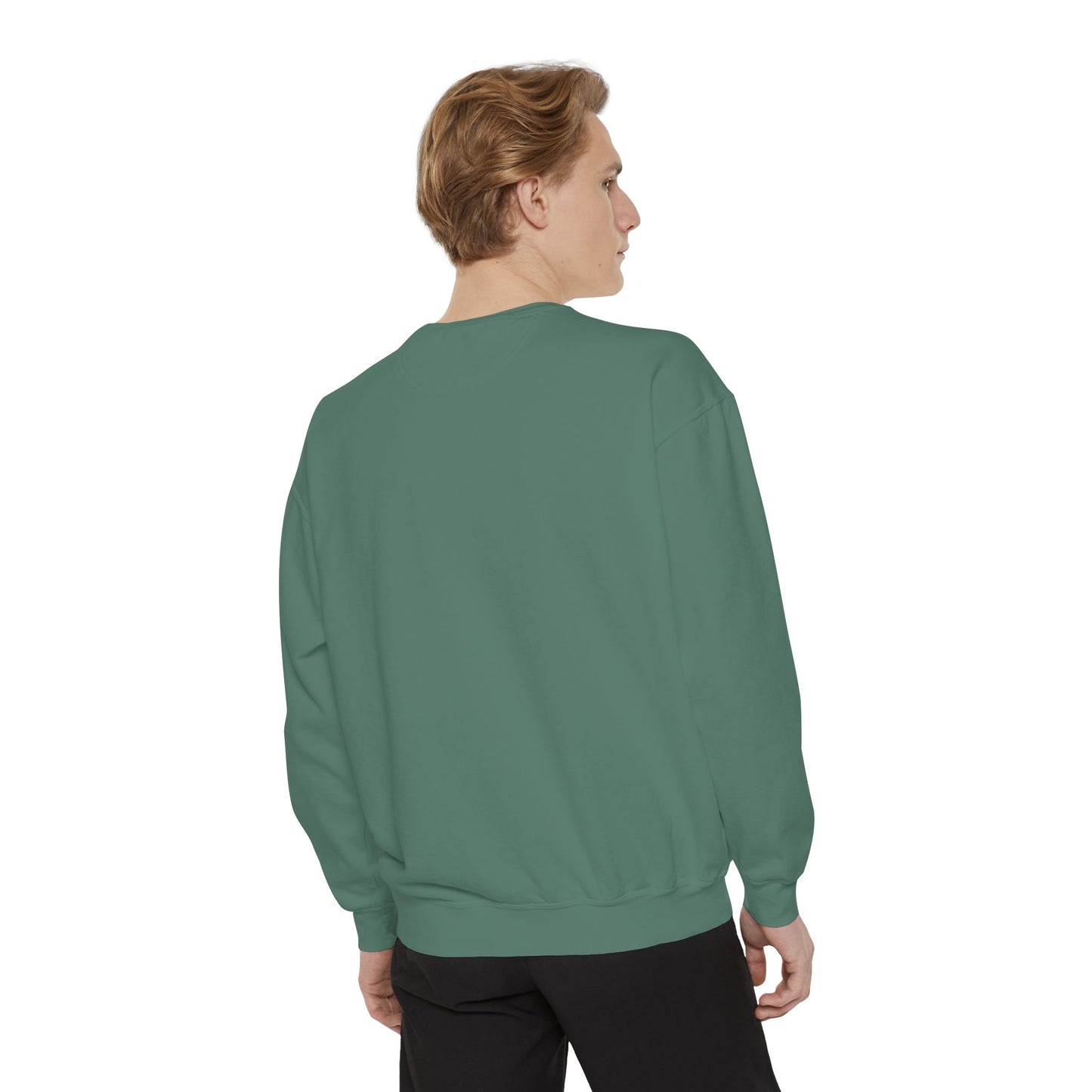 Casual Sweatshirt - 'LIVIN' Garment-Dyed Comfort for Every Day, Perfect for Weekends, Cozy Layering, Gift for Friends, Relaxed Vibe