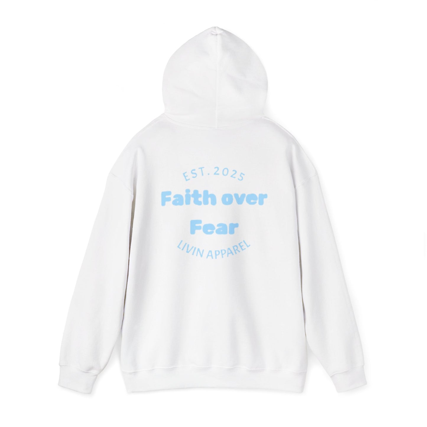 Faith over Fear Unisex Hooded Sweatshirt | Comfortable Everyday Wear | Inspirational Gift | Perfect for All Occasions