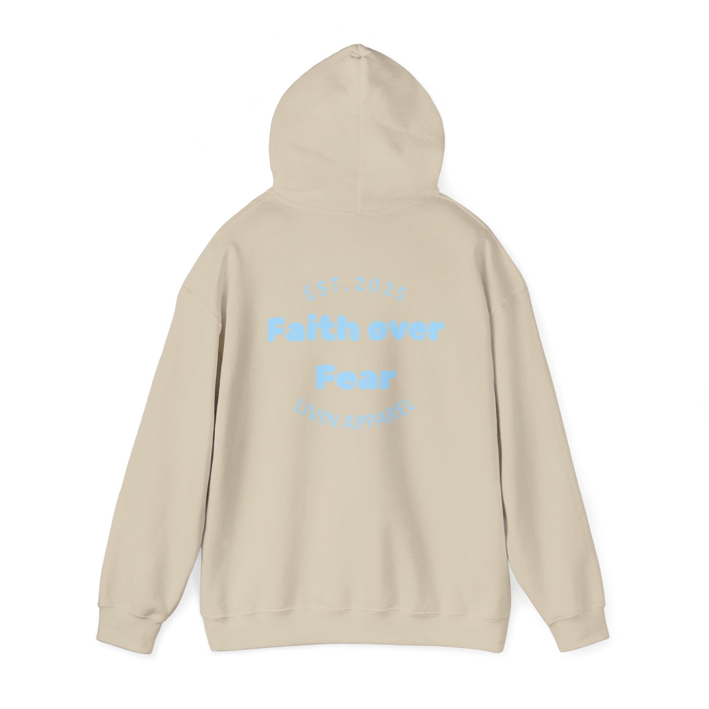 Faith over Fear Unisex Hooded Sweatshirt | Comfortable Everyday Wear | Inspirational Gift | Perfect for All Occasions