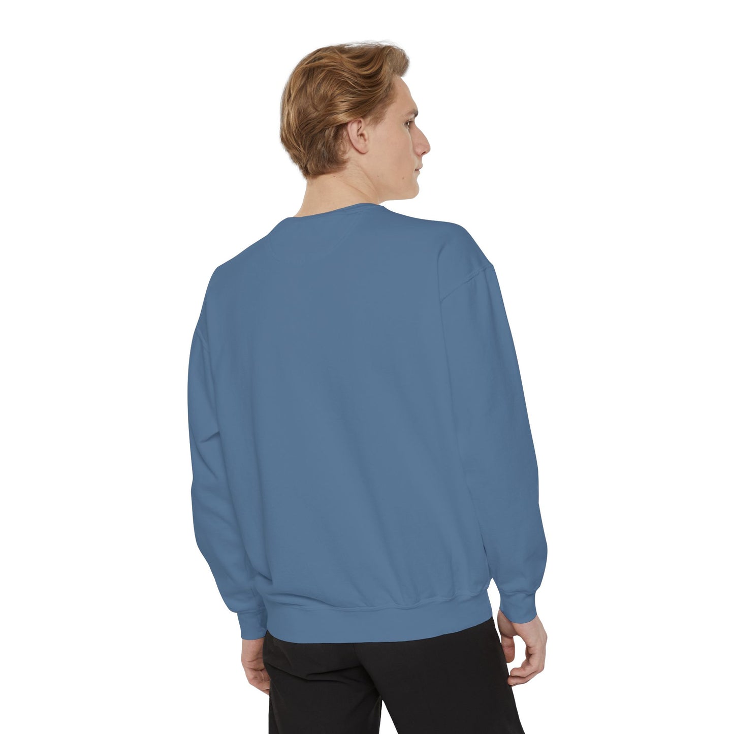 Casual Sweatshirt - 'LIVIN' Garment-Dyed Comfort for Every Day, Perfect for Weekends, Cozy Layering, Gift for Friends, Relaxed Vibe