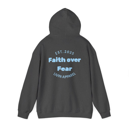 Faith over Fear Unisex Hooded Sweatshirt | Comfortable Everyday Wear | Inspirational Gift | Perfect for All Occasions