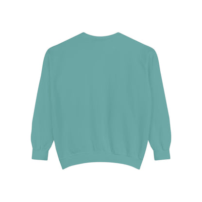 Casual Sweatshirt - 'LIVIN' Garment-Dyed Comfort for Every Day, Perfect for Weekends, Cozy Layering, Gift for Friends, Relaxed Vibe