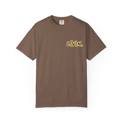 Garment-Dyed T-Shirt, Casual Vibe, Unisex Fashion, Trendy Tee for Everyday Wear, Perfect for Gifts, Chill Vibes, LIVIN.