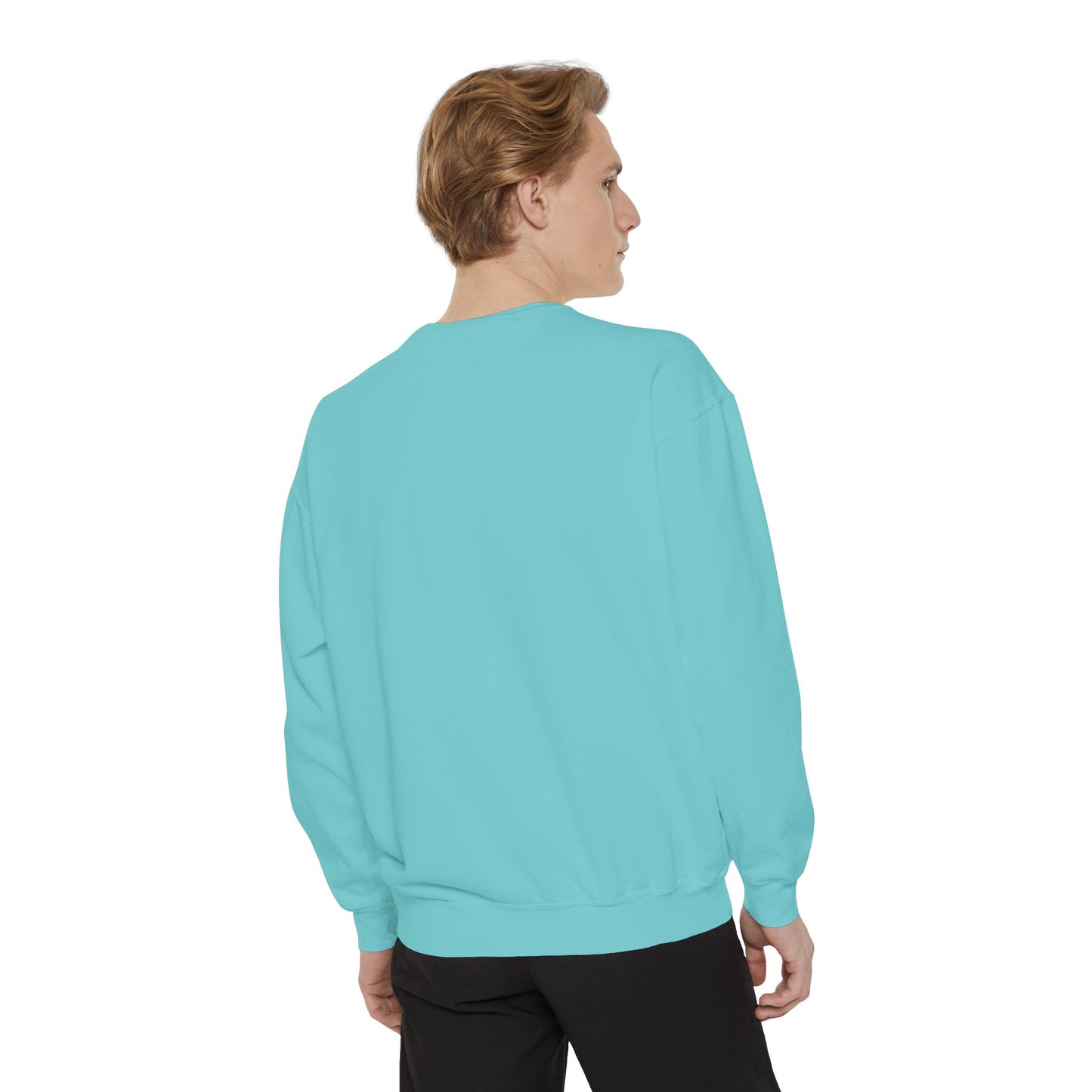 Casual Sweatshirt - 'LIVIN' Garment-Dyed Comfort for Every Day, Perfect for Weekends, Cozy Layering, Gift for Friends, Relaxed Vibe