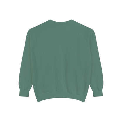 Casual Sweatshirt - 'LIVIN' Garment-Dyed Comfort for Every Day, Perfect for Weekends, Cozy Layering, Gift for Friends, Relaxed Vibe