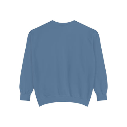 Casual Sweatshirt - 'LIVIN' Garment-Dyed Comfort for Every Day, Perfect for Weekends, Cozy Layering, Gift for Friends, Relaxed Vibe