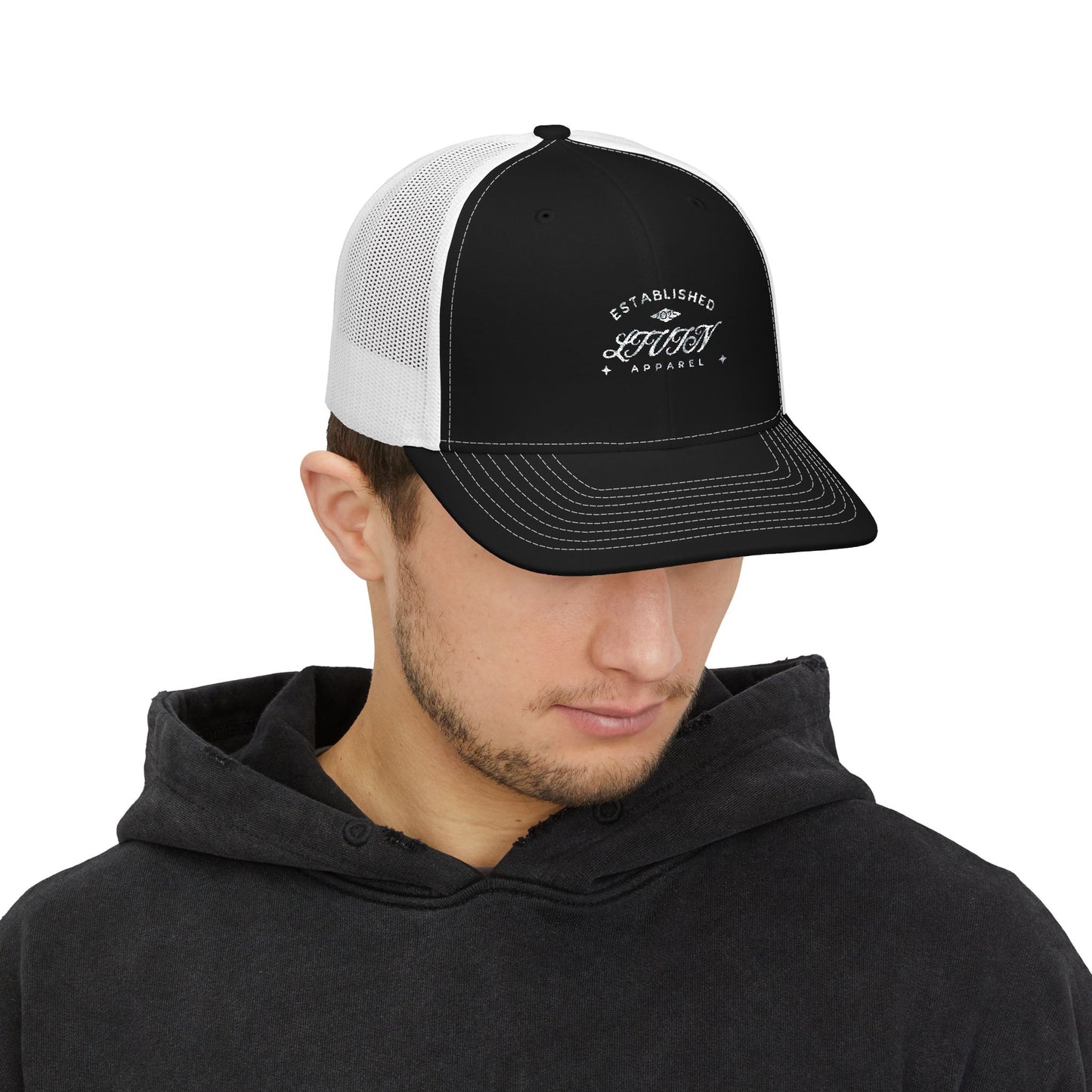 Stylish Embroidered Snapback Trucker Cap, Casual Headwear, Trendy Gift, Outdoor Accessories, Summer Fashion, Unisex Cap