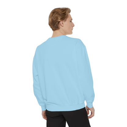 Casual Sweatshirt - 'LIVIN' Garment-Dyed Comfort for Every Day, Perfect for Weekends, Cozy Layering, Gift for Friends, Relaxed Vibe
