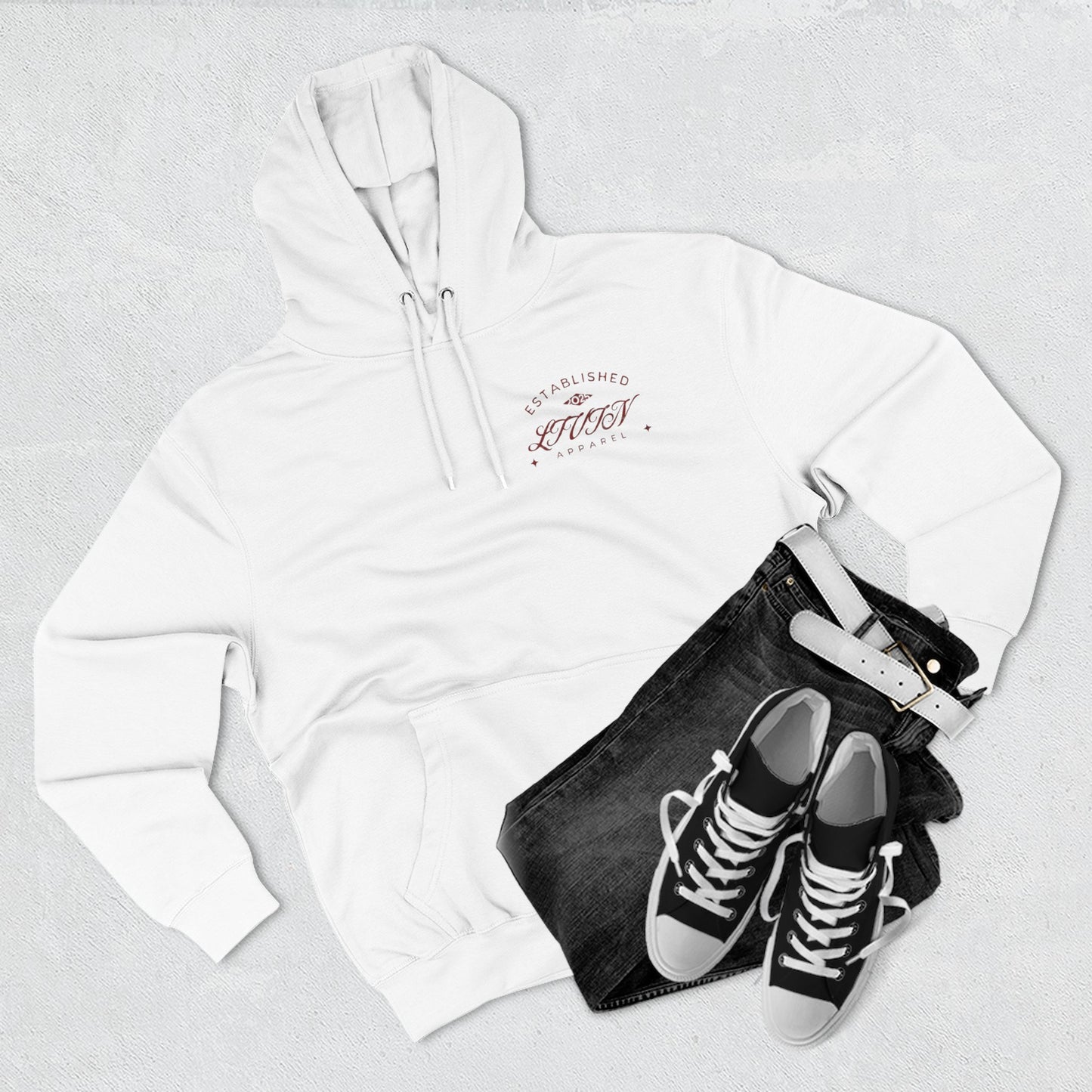 Chic Cherry Fleece Hoodie | Cozy Streetwear, Stylish Gift, Casual Outfit, Fall Fashion, Everyday Comfort