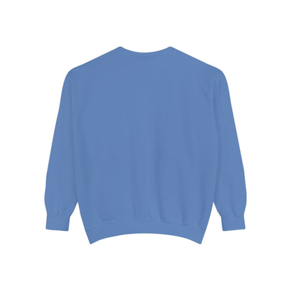 Casual Sweatshirt - 'LIVIN' Garment-Dyed Comfort for Every Day, Perfect for Weekends, Cozy Layering, Gift for Friends, Relaxed Vibe