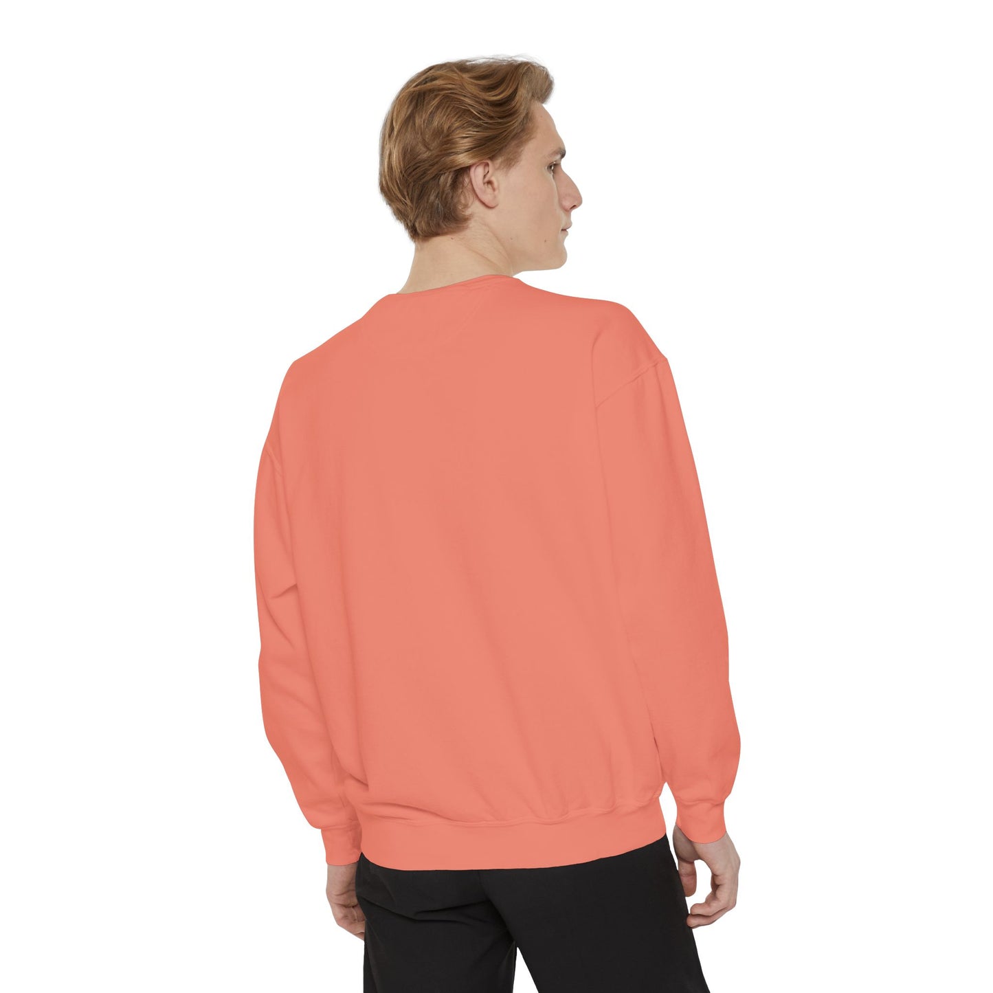 Casual Sweatshirt - 'LIVIN' Garment-Dyed Comfort for Every Day, Perfect for Weekends, Cozy Layering, Gift for Friends, Relaxed Vibe