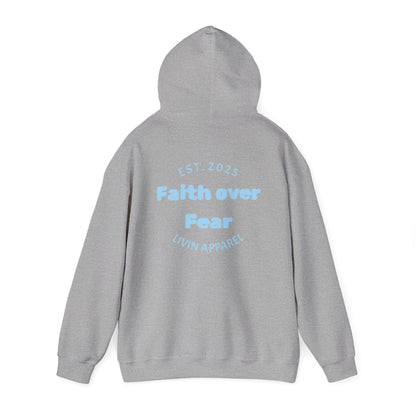 Faith over Fear Unisex Hooded Sweatshirt | Comfortable Everyday Wear | Inspirational Gift | Perfect for All Occasions