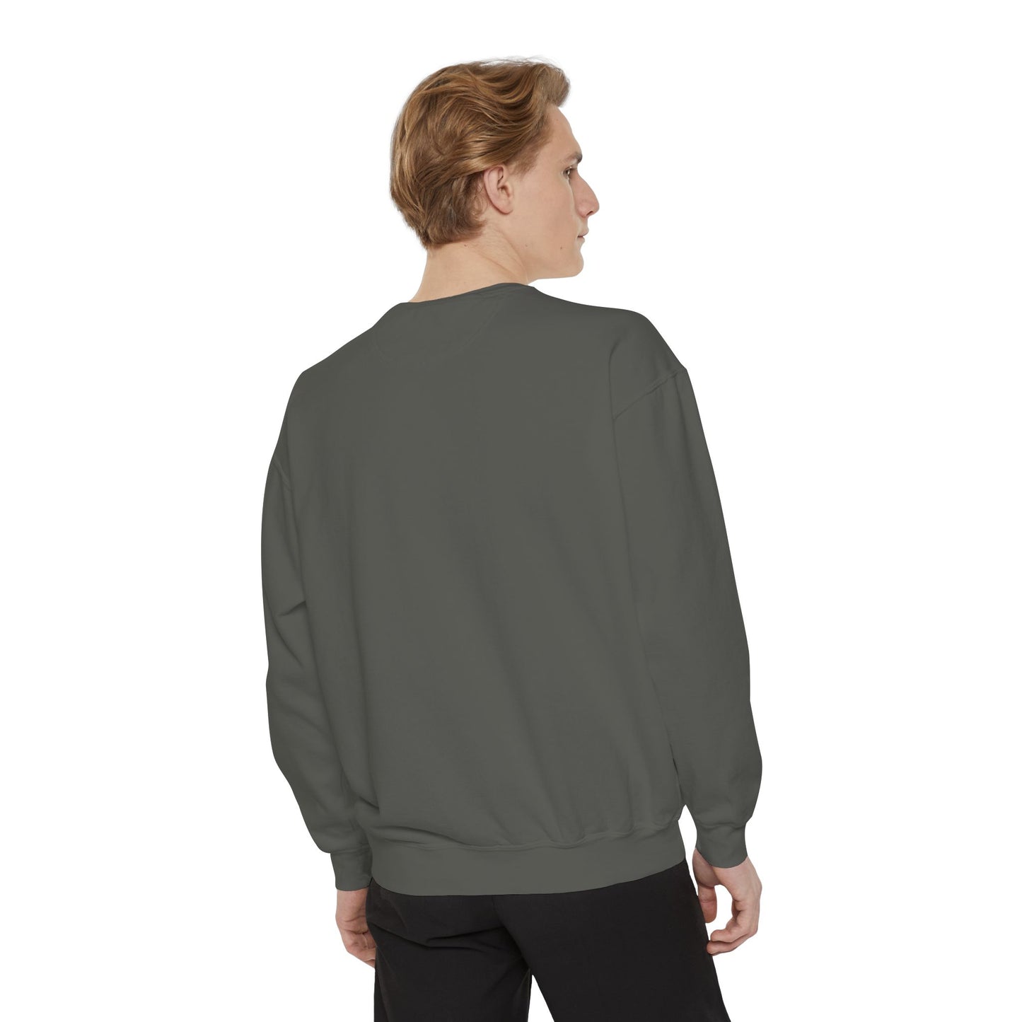 Casual Sweatshirt - 'LIVIN' Garment-Dyed Comfort for Every Day, Perfect for Weekends, Cozy Layering, Gift for Friends, Relaxed Vibe