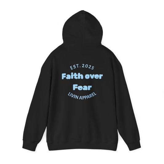 Faith over Fear Unisex Hooded Sweatshirt | Comfortable Everyday Wear | Inspirational Gift | Perfect for All Occasions