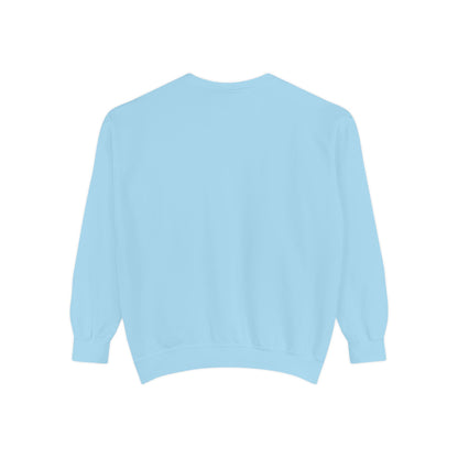Casual Sweatshirt - 'LIVIN' Garment-Dyed Comfort for Every Day, Perfect for Weekends, Cozy Layering, Gift for Friends, Relaxed Vibe