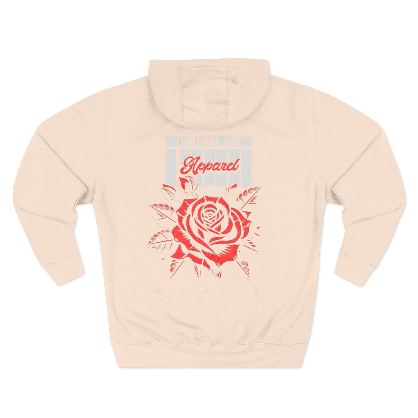 Stylish Rose Fleece Hoodie - Perfect for Casual Wear, Gifts, Streetwear, Everyday Comfort, Cozy Layering