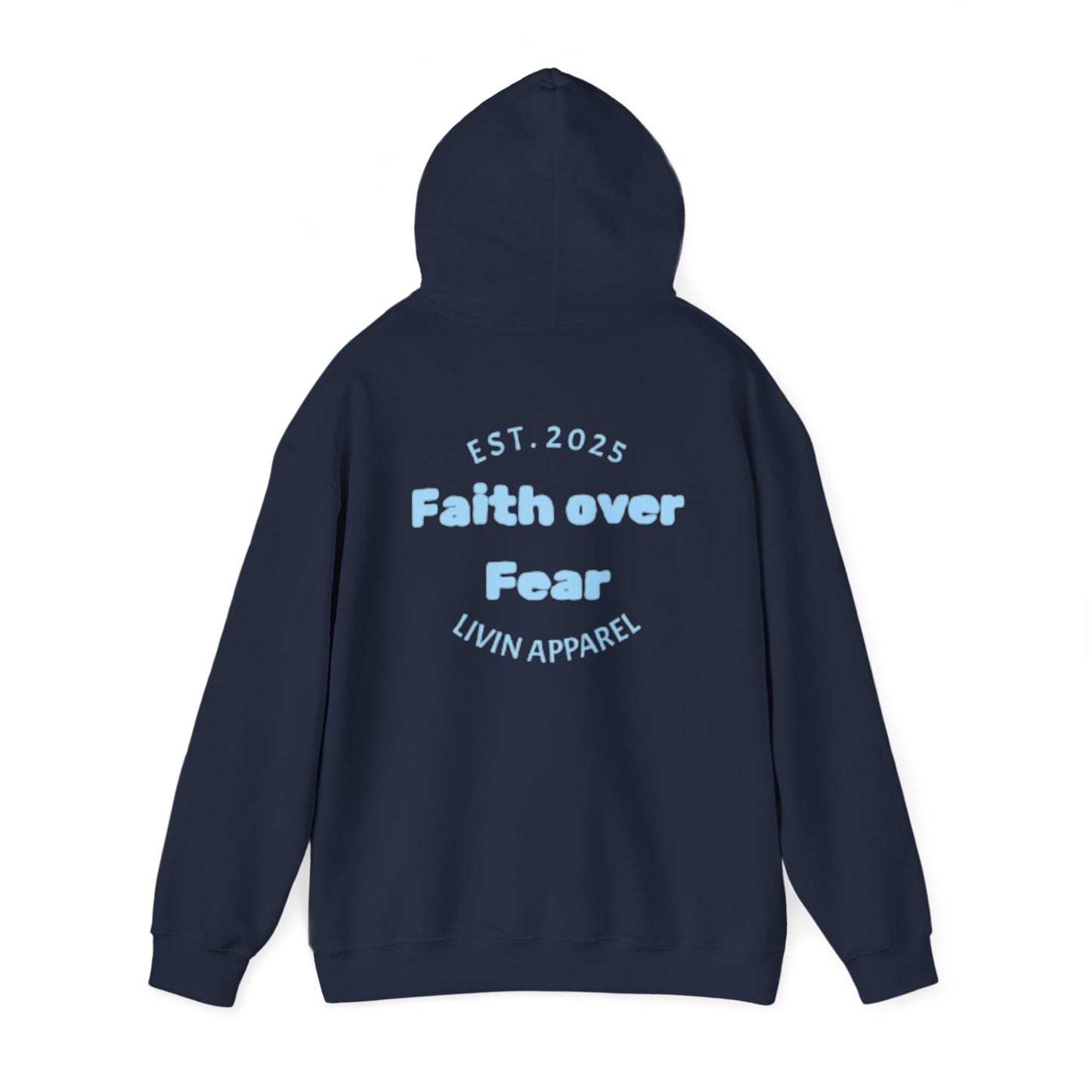 Faith over Fear Unisex Hooded Sweatshirt | Comfortable Everyday Wear | Inspirational Gift | Perfect for All Occasions