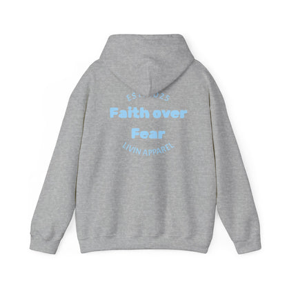 Faith over Fear Unisex Hooded Sweatshirt | Comfortable Everyday Wear | Inspirational Gift | Perfect for All Occasions