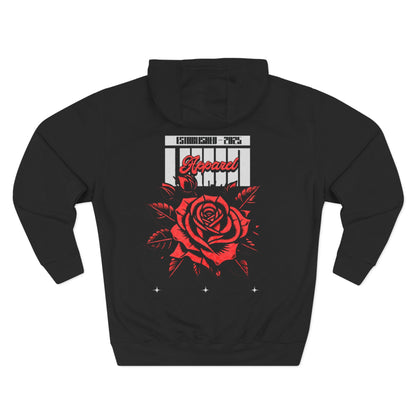 Stylish Rose Fleece Hoodie - Perfect for Casual Wear, Gifts, Streetwear, Everyday Comfort, Cozy Layering