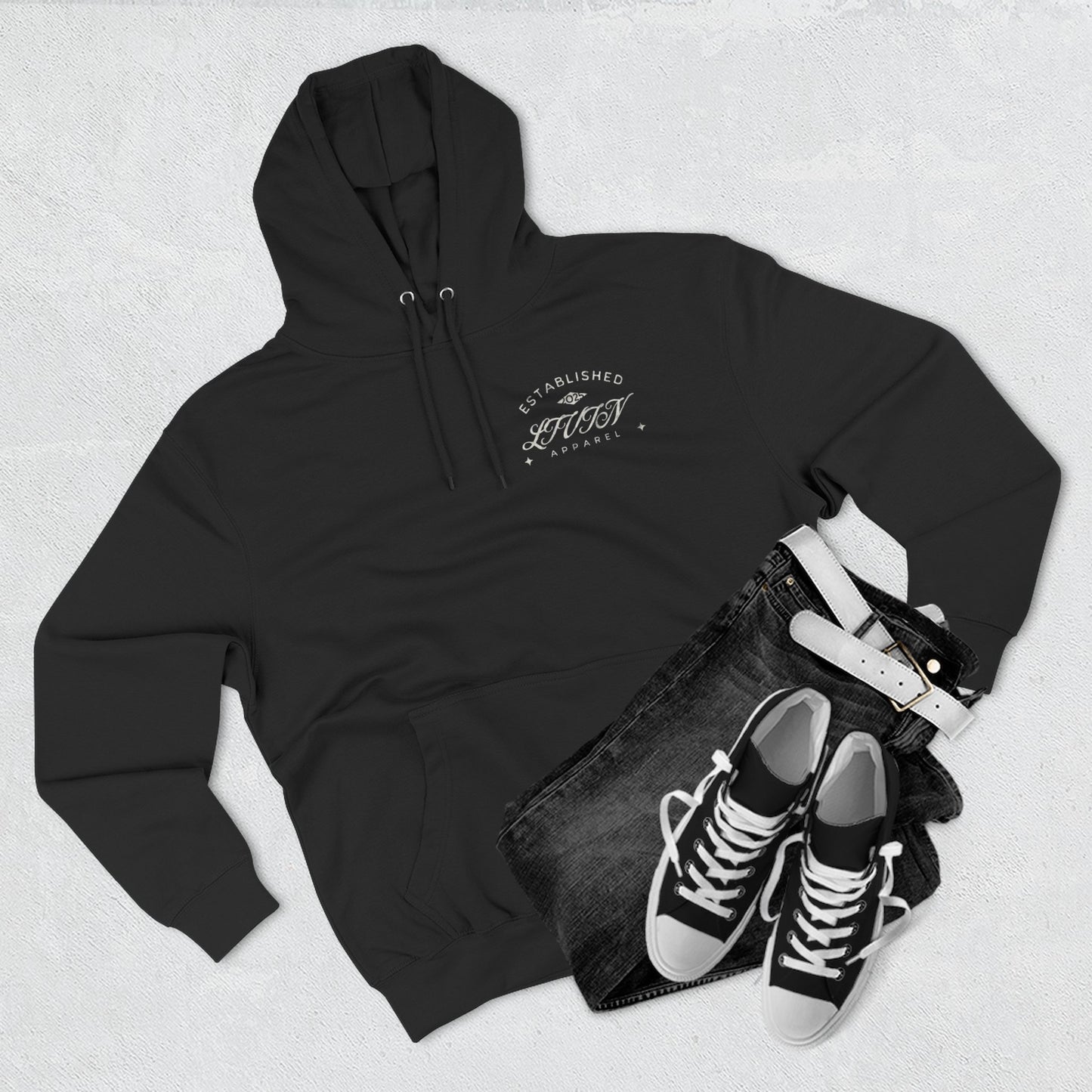Three-Panel Fleece Hoodie, Cozy Streetwear, Perfect for Drivers, Race Fans, Casual Gifting, Graphic Hoodie, Year-Round Comfort