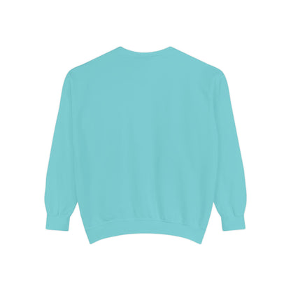 Casual Sweatshirt - 'LIVIN' Garment-Dyed Comfort for Every Day, Perfect for Weekends, Cozy Layering, Gift for Friends, Relaxed Vibe