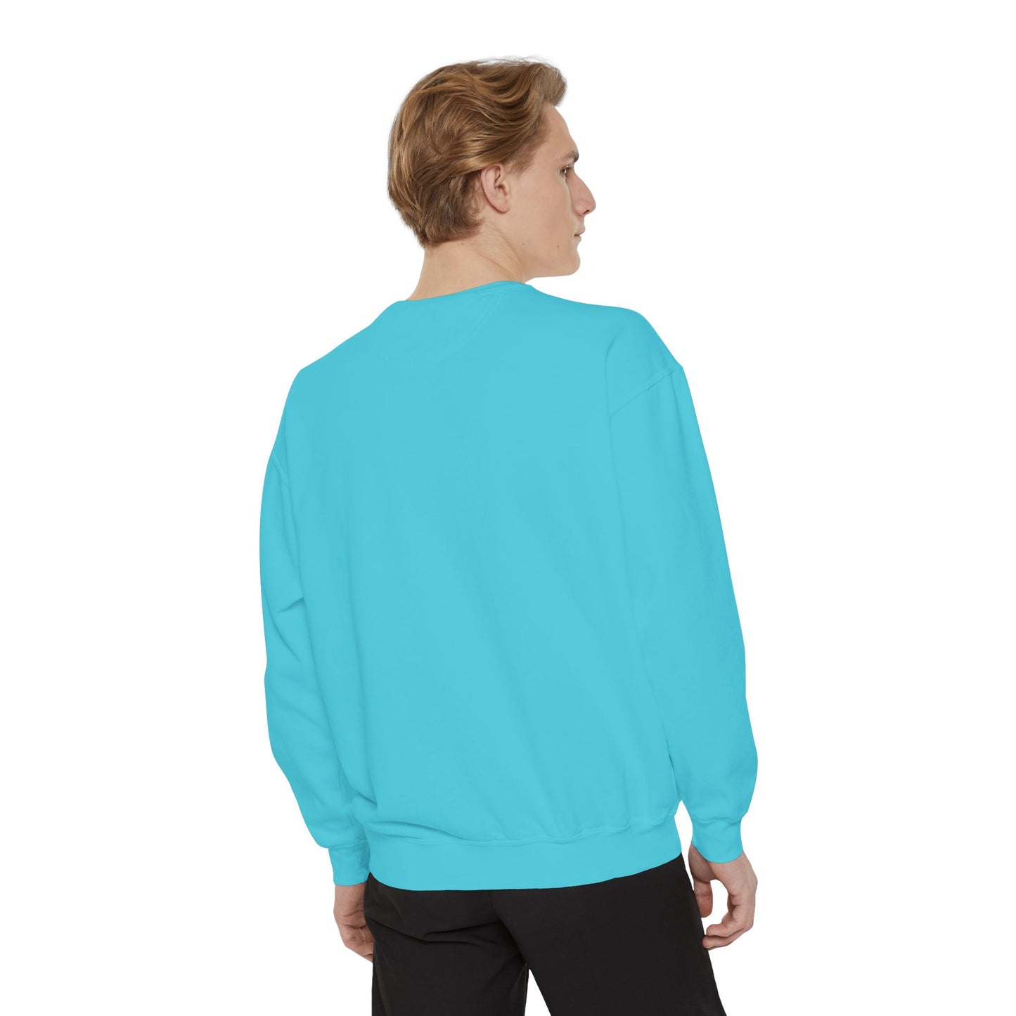 Casual Sweatshirt - 'LIVIN' Garment-Dyed Comfort for Every Day, Perfect for Weekends, Cozy Layering, Gift for Friends, Relaxed Vibe