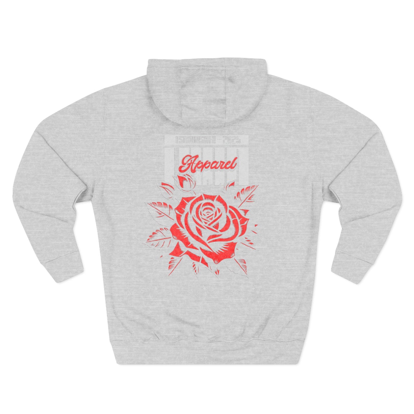 Stylish Rose Fleece Hoodie - Perfect for Casual Wear, Gifts, Streetwear, Everyday Comfort, Cozy Layering
