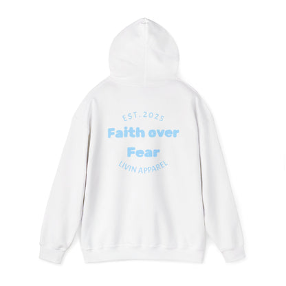 Faith over Fear Unisex Hooded Sweatshirt | Comfortable Everyday Wear | Inspirational Gift | Perfect for All Occasions