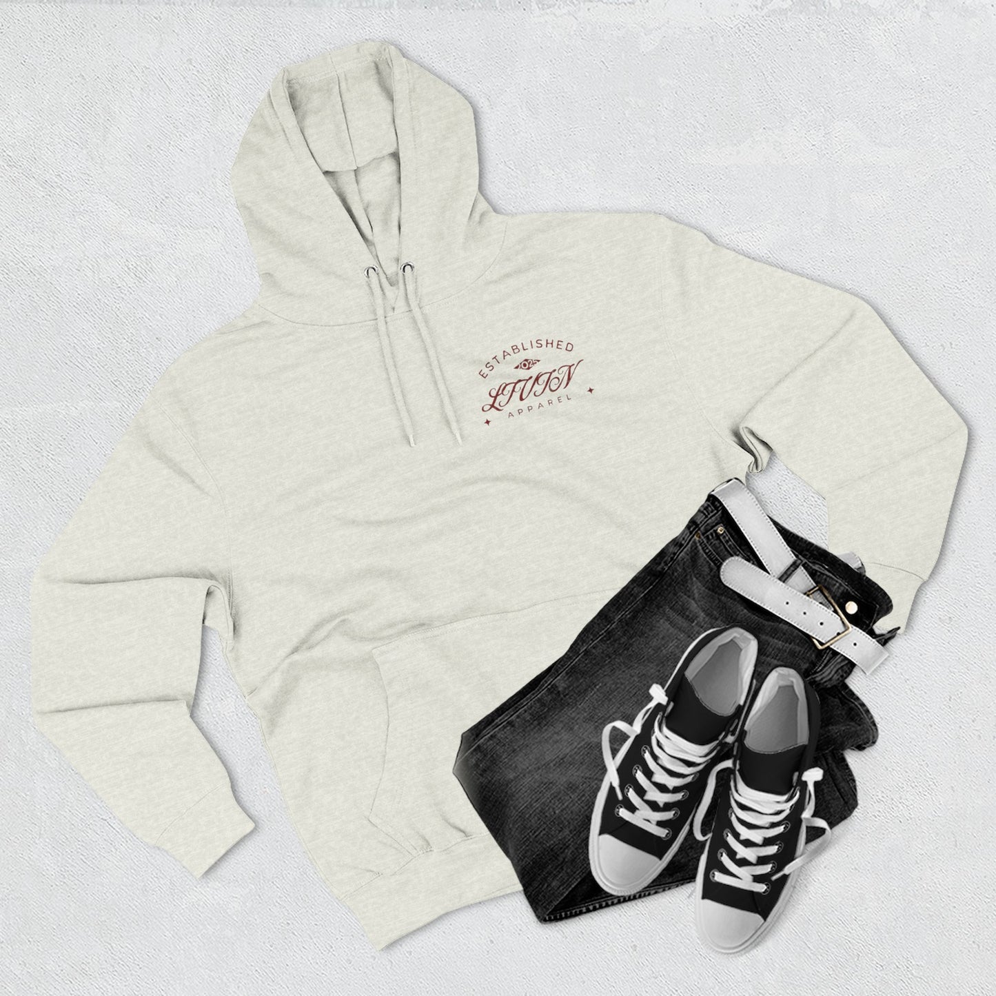 Chic Cherry Fleece Hoodie | Cozy Streetwear, Stylish Gift, Casual Outfit, Fall Fashion, Everyday Comfort