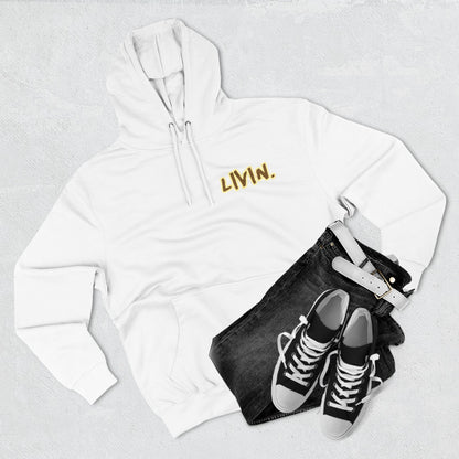 Cozy Graphic Hoodie with 'LIVIN' Design | Perfect for Casual Wear, Gift for Friends, Street Style Inspired, Fall Fashion, Unisex Hoodie