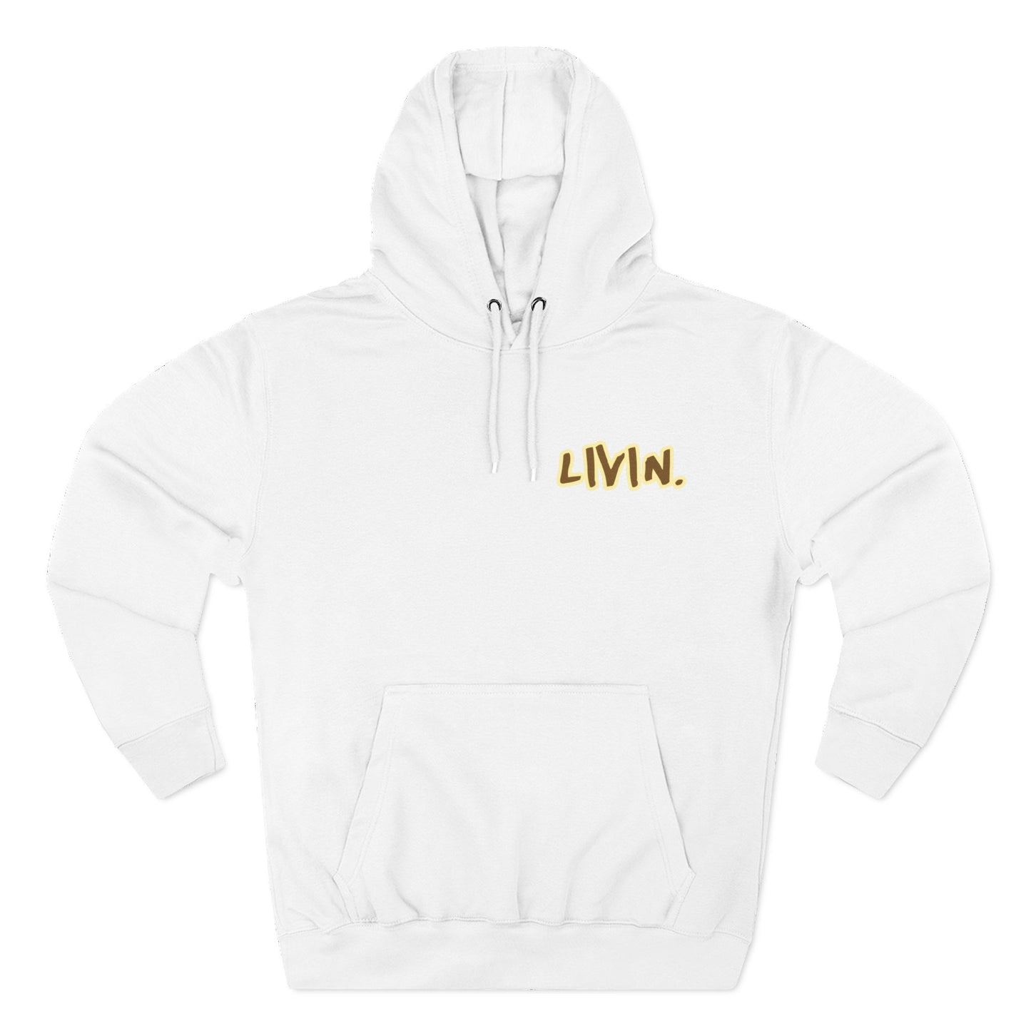 Cozy Graphic Hoodie with 'LIVIN' Design | Perfect for Casual Wear, Gift for Friends, Street Style Inspired, Fall Fashion, Unisex Hoodie