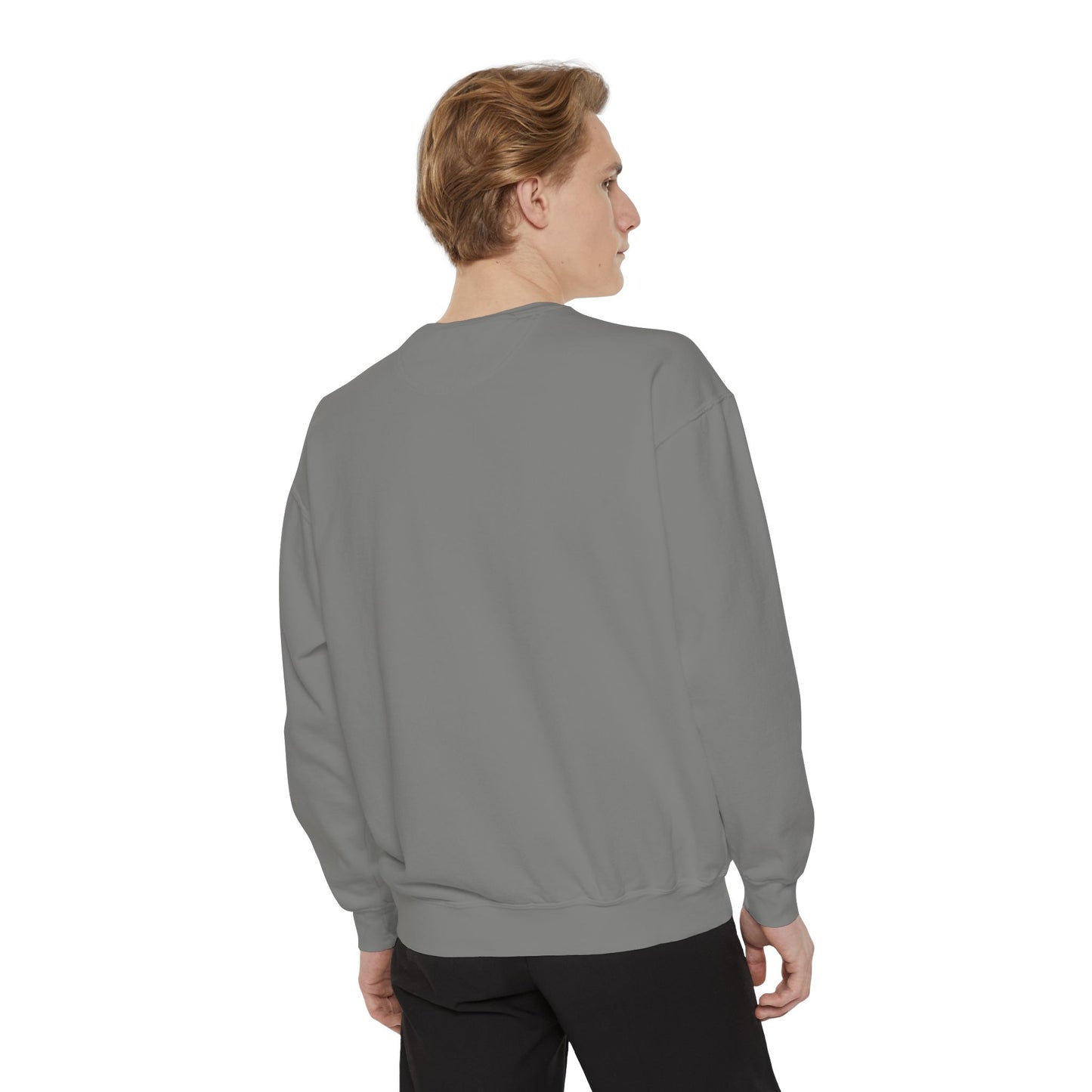 Casual Sweatshirt - 'LIVIN' Garment-Dyed Comfort for Every Day, Perfect for Weekends, Cozy Layering, Gift for Friends, Relaxed Vibe