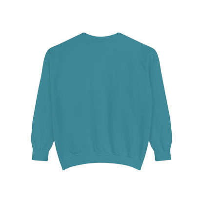 Casual Sweatshirt - 'LIVIN' Garment-Dyed Comfort for Every Day, Perfect for Weekends, Cozy Layering, Gift for Friends, Relaxed Vibe