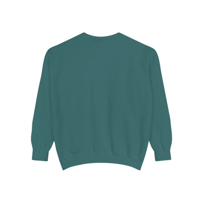 Casual Sweatshirt - 'LIVIN' Garment-Dyed Comfort for Every Day, Perfect for Weekends, Cozy Layering, Gift for Friends, Relaxed Vibe