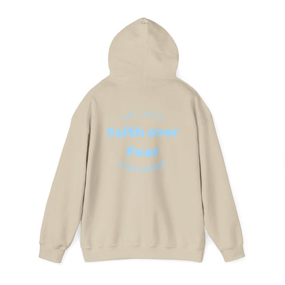 Faith over Fear Unisex Hooded Sweatshirt | Comfortable Everyday Wear | Inspirational Gift | Perfect for All Occasions